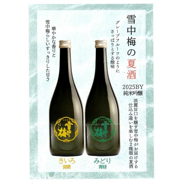 画像3: 雪中梅純米吟醸　青緑(みどり)　 (3)